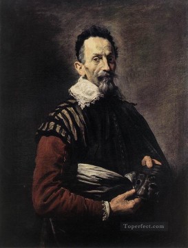 ドメニコ・フェッティ Painting - 俳優の肖像 バロック様式の人物 ドメニコ・フェッティ